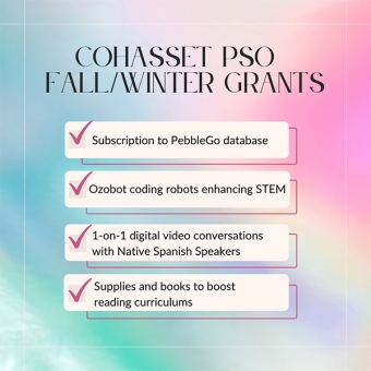 Cohasset PSO Grants - Fall/Winter '21-'22 School Year