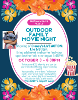 Outdoor Movie Night "Disney’s LIVE ACTION: Lilo & Stitch"